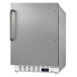 Summit ALFZ36CSS 19 7/8" W Undercounter Freezer w/ 1 Section & 1 Door, 115v, Silver