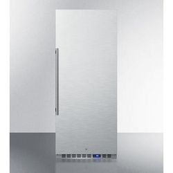 Summit FFAR121SS7 24"W Undercounter Refrigerator w/ (1) Section & (1) Solid Door - Stainless Steel, 120v, Silver