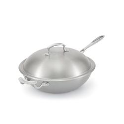 Vollrath 49418 12" Miramar Aluminum Bottom, Stainless Steel Stir Fry Pan - Induction Ready
