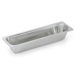 Vollrath 8230805 3 qt Plain Half Size Long Rectangular Pan - 20 15/16x6 Halfx2 3/4" Stainless Steel