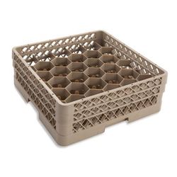 Vollrath TR12HA Traex Full Size Rack Max Glass Rack w/ (30) Compartments - (2) Extenders, Beige