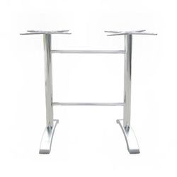 emu AB1365 (24) Bar Height Table Base for 44" x 28" to 32" Table Tops - Aluminum, Black
