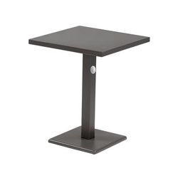 emu E472K (41) 24" Square Lock Indoor/Outdoor Table - Steel, Antique Bronze, 24" x 24"