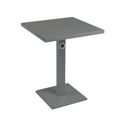 emu E473K (22) 32" Square Lock Indoor/Outdoor Table - Steel, Antique Iron