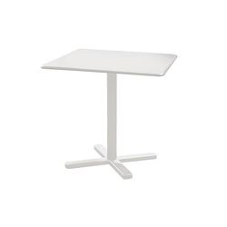 emu E525 (23) 28" Square Darwin Indoor/Outdoor Table - Steel, Antique White