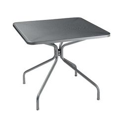 emu E800 (22) 24" Square Cambi Indoor/Outdoor Table - Steel, Antique Iron, Powder Coated Steel