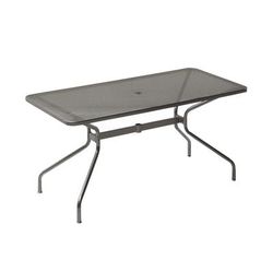 emu E807 (41) Rectangular Indoor/Outdoor Drink Table w/ Umbrella Hole - 48" x 32", Steel, Antique Bronze