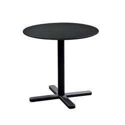 emu E848 (24) 24" Round Outdoor Dining Height Table - Steel, Black