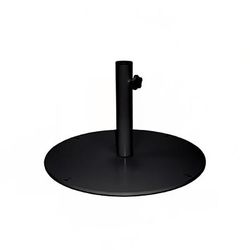 emu E923 (24) 2 ft Round Shade Umbrella Base - 55 lb, Steel, Antique Black, 55 lbs