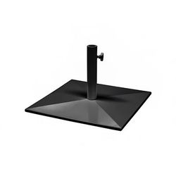 emu E927 (24) 2 ft Square Shade Umbrella Base - 65 lb, Steel, Antique Black, 65 lbs