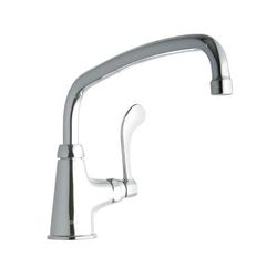 Elkay LK535AT12T4 Deck Mount Pantry Faucet w/ 12" Swing Spout & 4" Wrist Blade Handles, Chrome