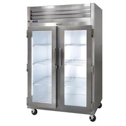 Traulsen G23010M 52 1/8" 2 Section Reach In Freezer - 2 Glass Doors, 115v, Silver