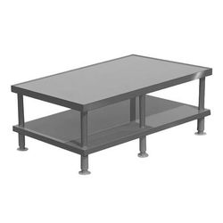 Vulcan STAND/F-VCCB72 73" x 23" Stationary Equipment Stand for VCCB72 - Undershelf, Stainless Steel