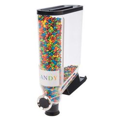 Rosseto DS101 Wall-Mount Dry Food Dispenser, 3 1/2 gal Hopper, Stainless Steel