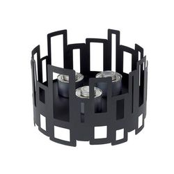 Rosseto SM111 14" Round Warmer/Chafer - 10" High, Black, Black Matte, Stainless Steel