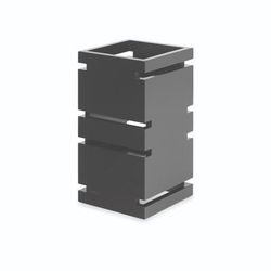 Rosseto SW102 12" Square Multi-Level Riser - Bamboo, Black Gloss Finish