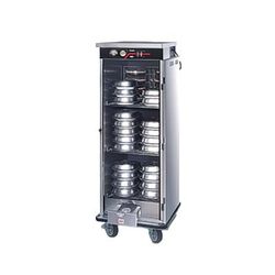 FWE E-480 48 Plate Heated Meal Delivery Cart, 120v, Stainless Steel
