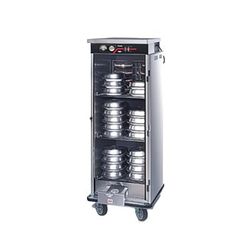 FWE E-480 48 Plate Heated Meal Delivery Cart, 120v, Stainless Steel