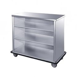 FWE SPSC-6 Back Bar, 26 1/2" x 45 1/2" x 72" L, Welded Steel Frame, Stainless Steel Interior