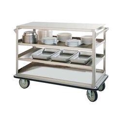 FWE UC-409-62 Queen Mary Cart - 4 Levels, 1600 lb. Capacity, Stainless Steel, Flat Edges, 4 Shelves, 1,600-lb. Capacity