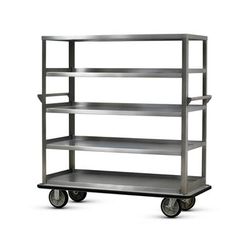 FWE UCU-512-62 Queen Mary Cart - 5 Levels, 1600 lb. Capacity, Stainless, Raised Edges, Stainless Steel