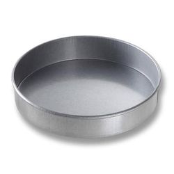 Chicago Metallic 48055 Cake Pan, 8" dia, 1 1/2" Deep, AMERICOAT Glazed 26 ga Aluminized Steel, Silver