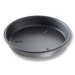 Chicago Metallic 91135 13" Deep Dish Pizza Pan, BAKALON, 1 1/2" Deep, AMERICOAT Glazed 14 ga Anodized Aluminum, Pre-Seasoned Aluminum
