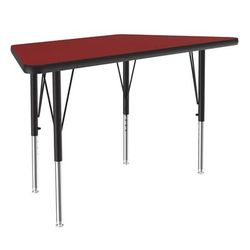 Correll A2448-TRP-35-09-09 Activity Table w/ 1 1/4" High Pressure Top, 48"W x 24"D, Red