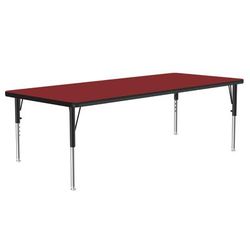 Correll A3072-REC-35-09-09 Activity Table w/ 1 1/4" High Pressure Top, 72"W x 30"D, Red