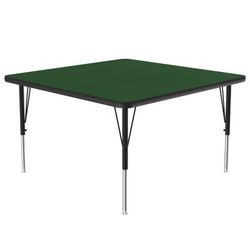 Correll A3636-SQ-39-09-09 36" Square Activity Table w/ 1 1/4" High Pressure Top, Green