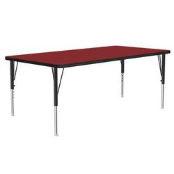 Correll A3672-REC-35-09-09 Activity Table w/ 1 1/4" High Pressure Top, 72"W x 36"D, Red