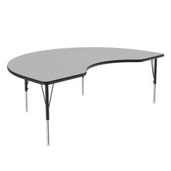 Correll A4872-KID-15-09-09 Activity Table w/ 1 1/4" High Pressure Top, 72"W x 48"D, Gray Granite