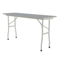 Correll CF1860PX-15 60" Rectangular Folding Table w/ Gray Granite Top, 29"H
