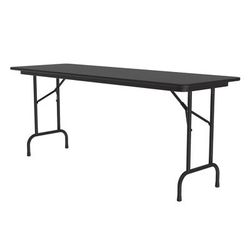 Correll CF2472PX-07 72" Rectangular Folding Table w/ Black Granite Top, 29"H