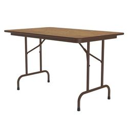 Correll CF3048PX-06 48" Rectangular Folding Table w/ Medium Oak Top, 29"H, Brown