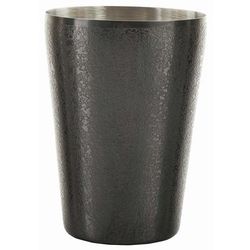 Tablecraft 10554 18 oz Cocktail Shaker - Stainless Steel, Black