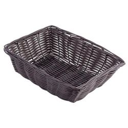Tablecraft 1472 Handwoven Basket, 9 x 6 x 2 1/2", Polypropylene Cord, Brown, 1 Dozen