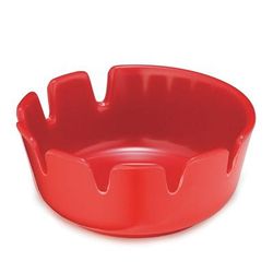 Tablecraft 265R-1 Classic Deepwell Ashtray, 4 1/4 x 1 3/4", Red Melamine