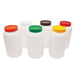Tablecraft JC1064A Polyethylene Backup Unit w/ Assorted Color-Coded Cap, Half Gallon, Yellow