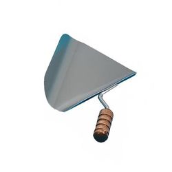 Gold Medal 2073 Right Hand Jet Scoop, Aluminum, Silver
