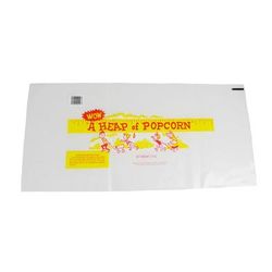 Gold Medal 2516 14 oz Disposable Heap O Corn Bag, 500/Case, 14 Ounce, White