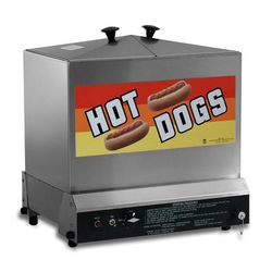 Gold Medal 8012 Hot Dog Steamer w/ 180 Hot Dogs & 180 Bun Capacity, 120v