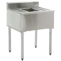 Eagle Group B2CT-18-7 24" 1800 Series Cocktail Station w/ 63 lb Ice Bin, Stainless Steel