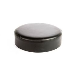 Oak Street SL2129TOP-BLK Replacement Button Top Bar Stool Seat, Black Vinyl
