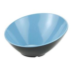 GET B-788-BL/BK Brasilia 16 oz Round Melamine Dessert Bowl, Blue/Black