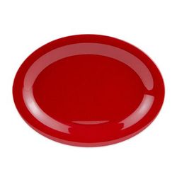 GET OP-120-RSP 12" x 9" Oval Red Sensation Platter - Melamine, Red, Dozen