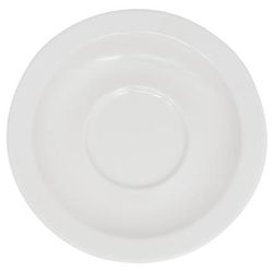 GET SU-4-DW Diamond White 4 1/2" Round Melamine Saucer, White