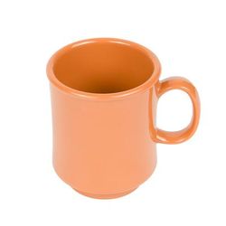 GET TM-1308-PK 8 oz Plastic Coffee Mug, Orange, 24/Case