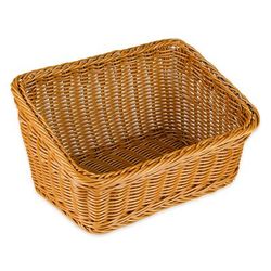 GET WB-1510-HY Rectangular Bread Basket, 9 1/4" x 13", Polypropylene, Honey, Brown