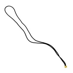 Risch 10" BLACK BALL 10" Elastic Loop w/ Ball, Black